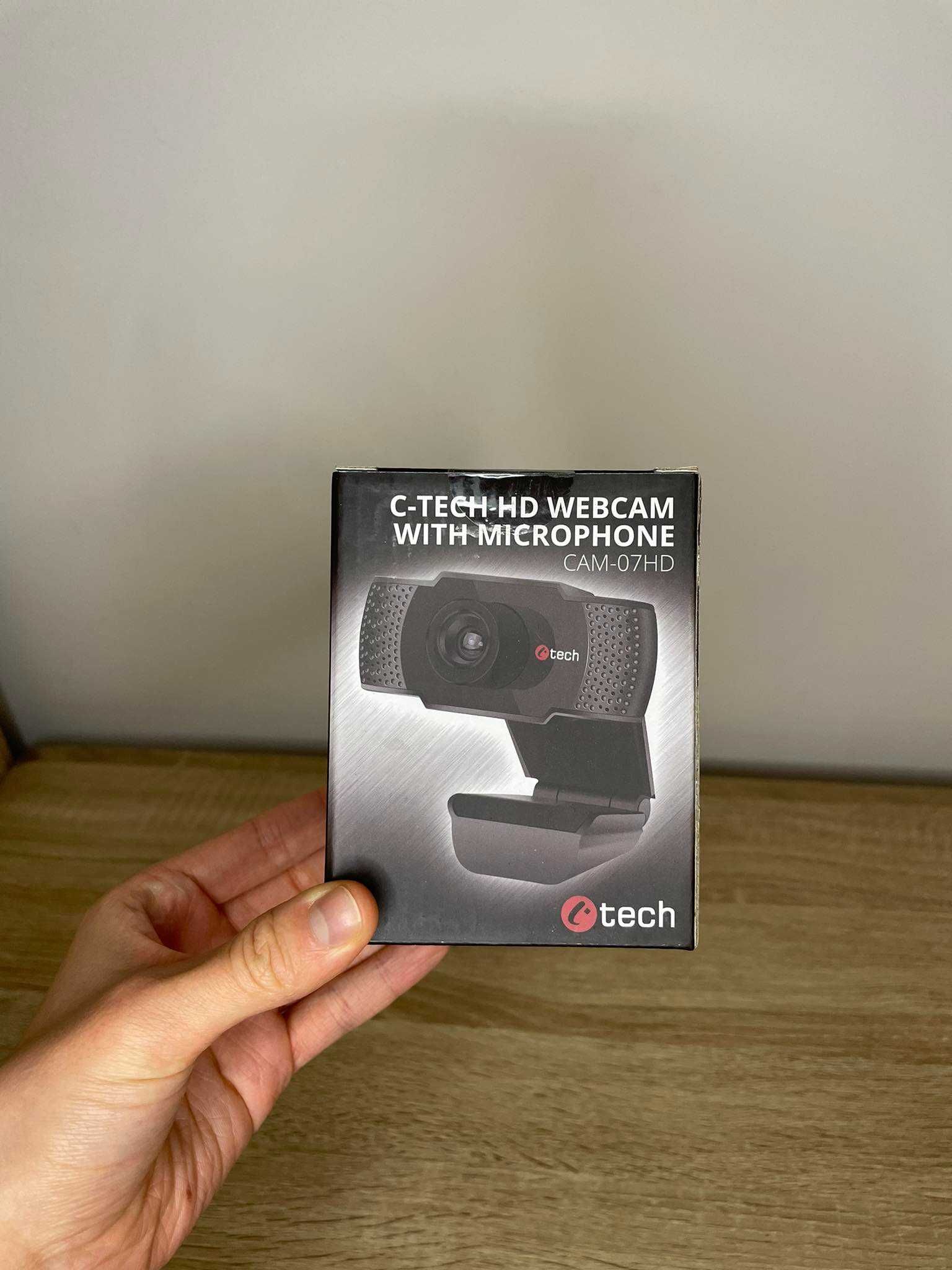 Kamera USB C-TECH HD WEBCAM z mikrofonem CAM-07HD