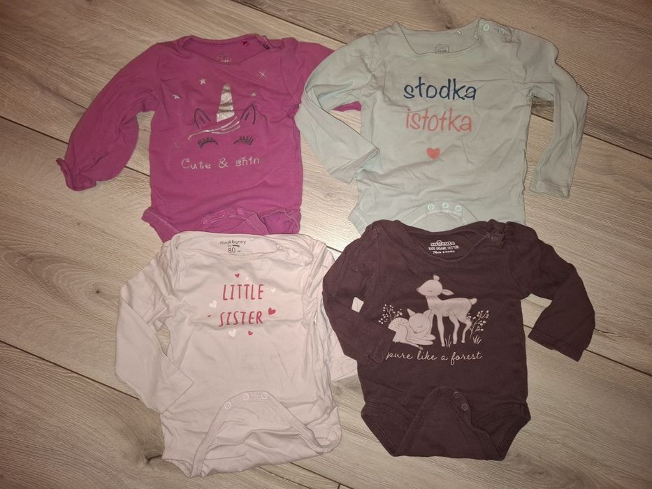 Zestaw 4 body dlugi rękaw Coolclub