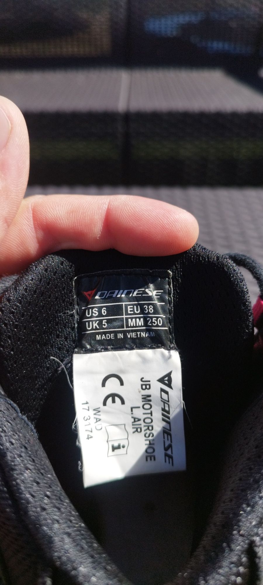 Sapato de mota Dainese