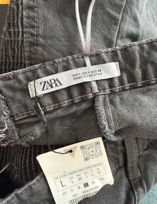 Top damski gorset jeansowe szary Zara Y2K basic seksowny festiwal L/40