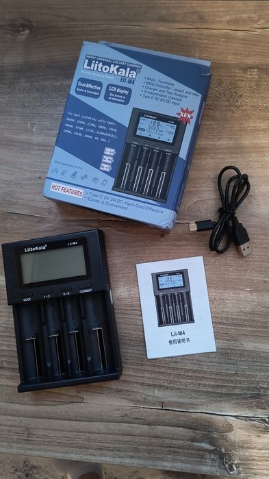 LiitoKala Lii-M4 Ładowarka Ogniw Akumulatorów Li-Ion AAA 18650