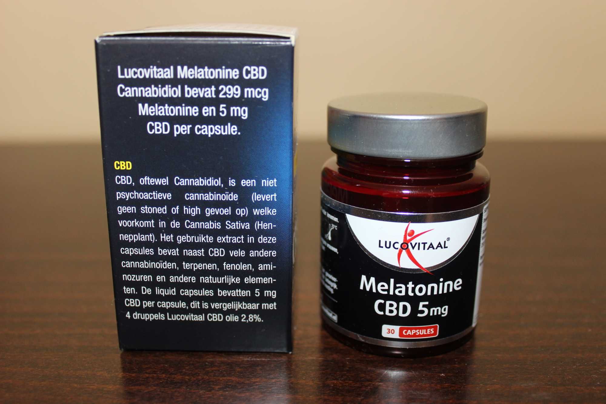 Lucovitaal Melatonine 299 mcg CBD 5 mg 30 Caps