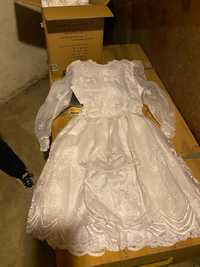 vestido de cerimónia branco tamanho 14