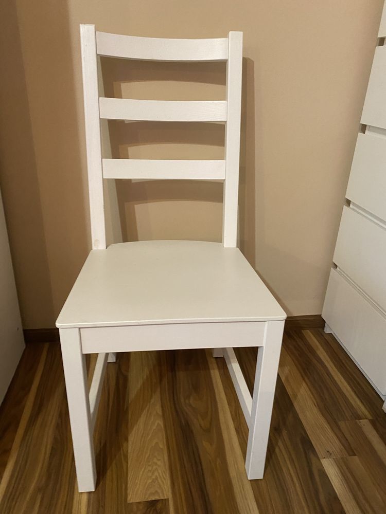 Krzesło drewniane białe IKEA NORDVIKEN stan bdb