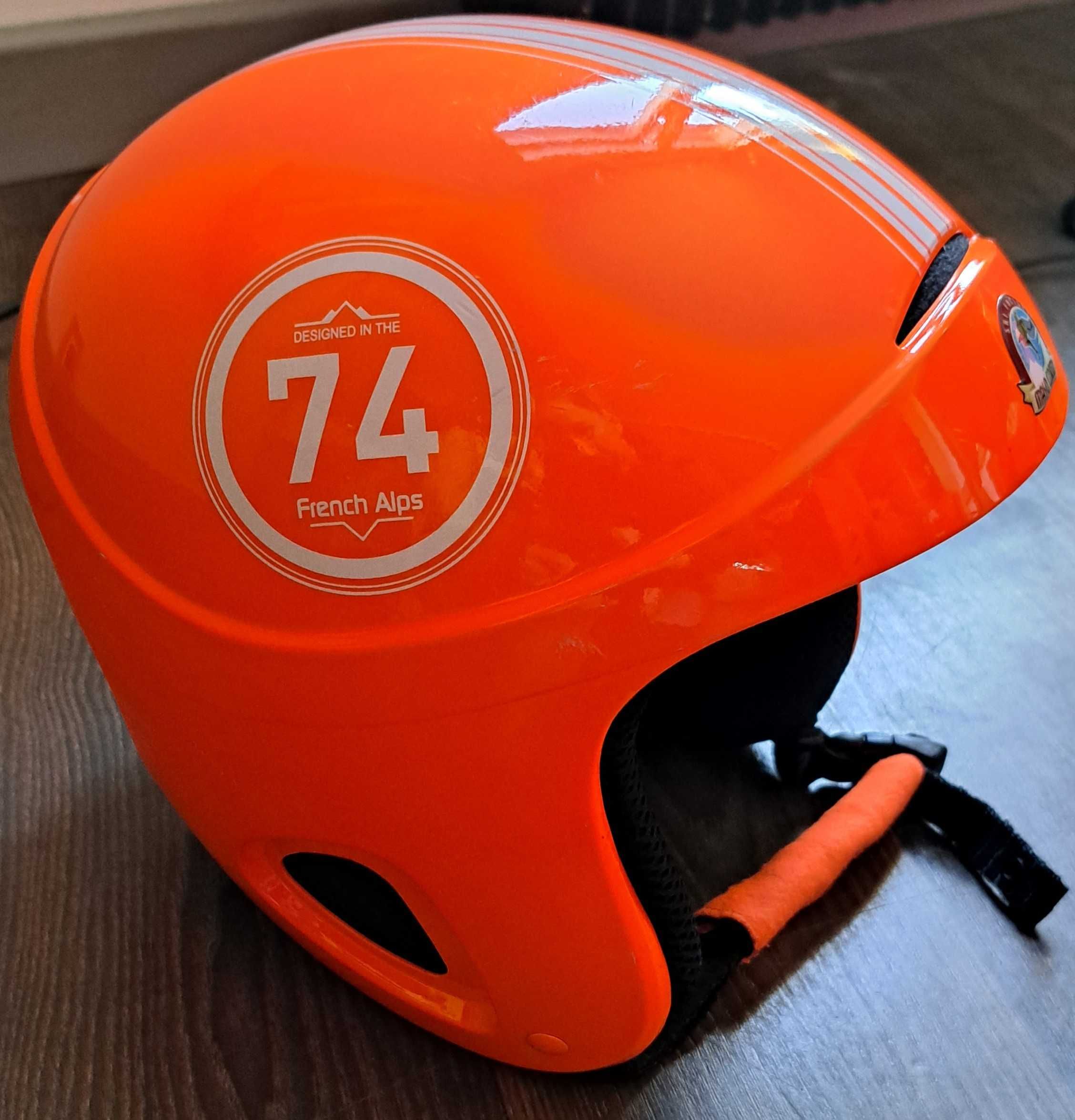 Kask narciarski Wedze H 400 Jr pomarańczowy