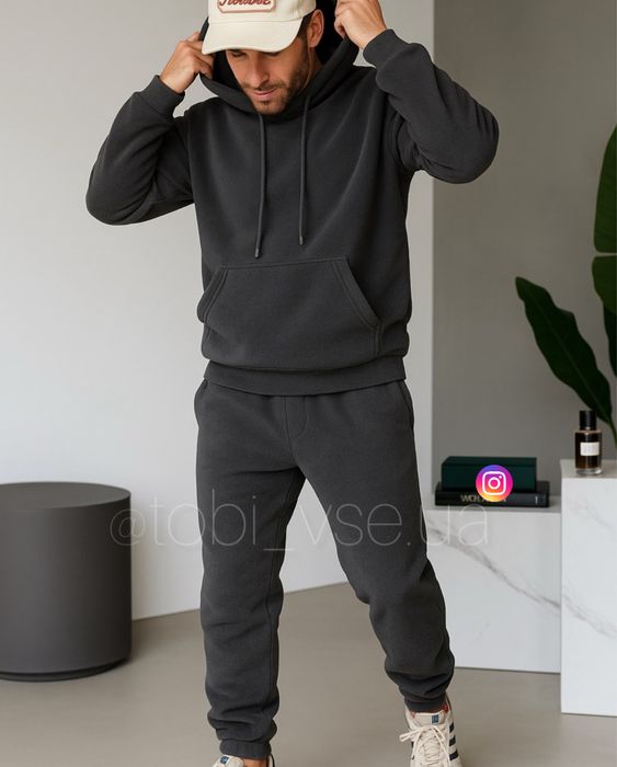 ТЕПЛИЙ‼️ Костюм Фліс Полар худі + штани Чоловічий спортивний Мужской