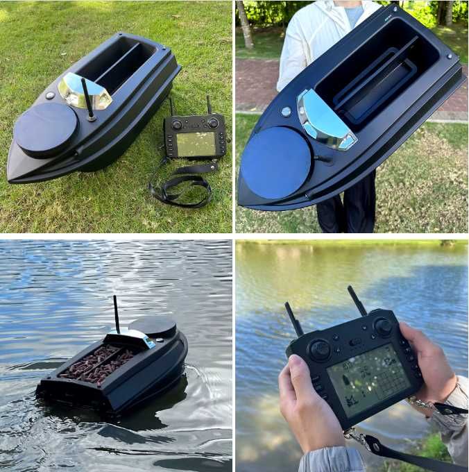 Łódka Zanętowa Flytec V030 GPS Punktów Auto Powrót 2X Akumulator 20A