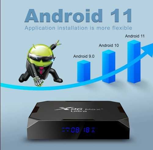 Android Smart TV box X96 MAX Plus ULTRA 4/32  S905X4  тв приставка