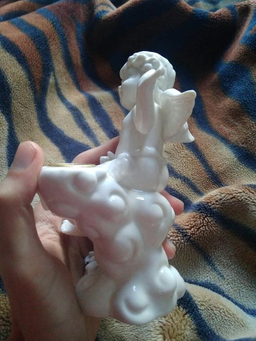Ангел порцеляна (фарфор) підсвічник