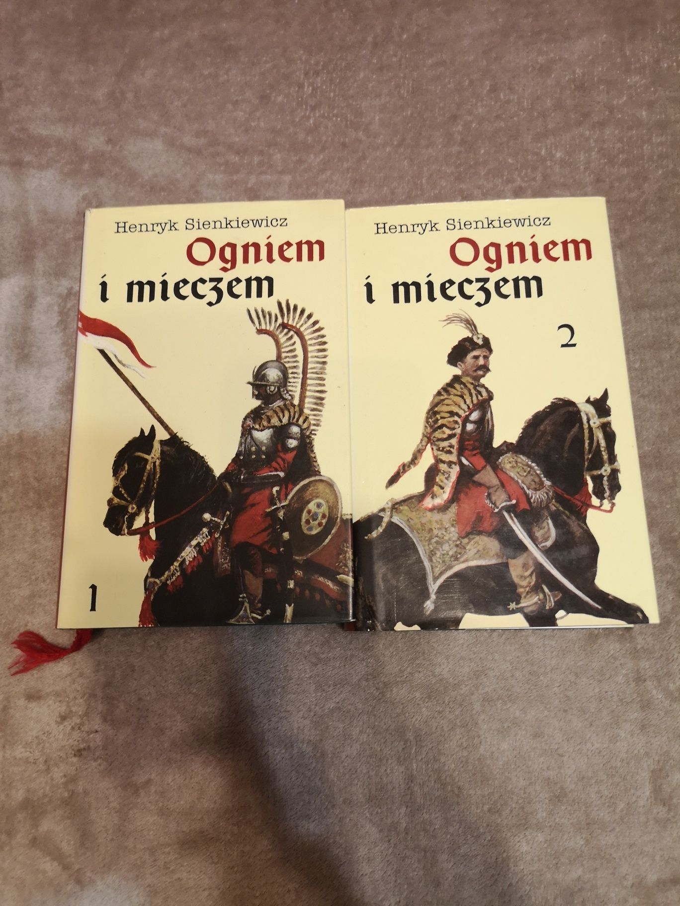 Ogniem i mieczem Henryk Sienkiewicz Świat Książki zestaw dwóch części