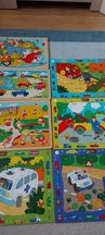 Puzzle drewniane i z samochodami
