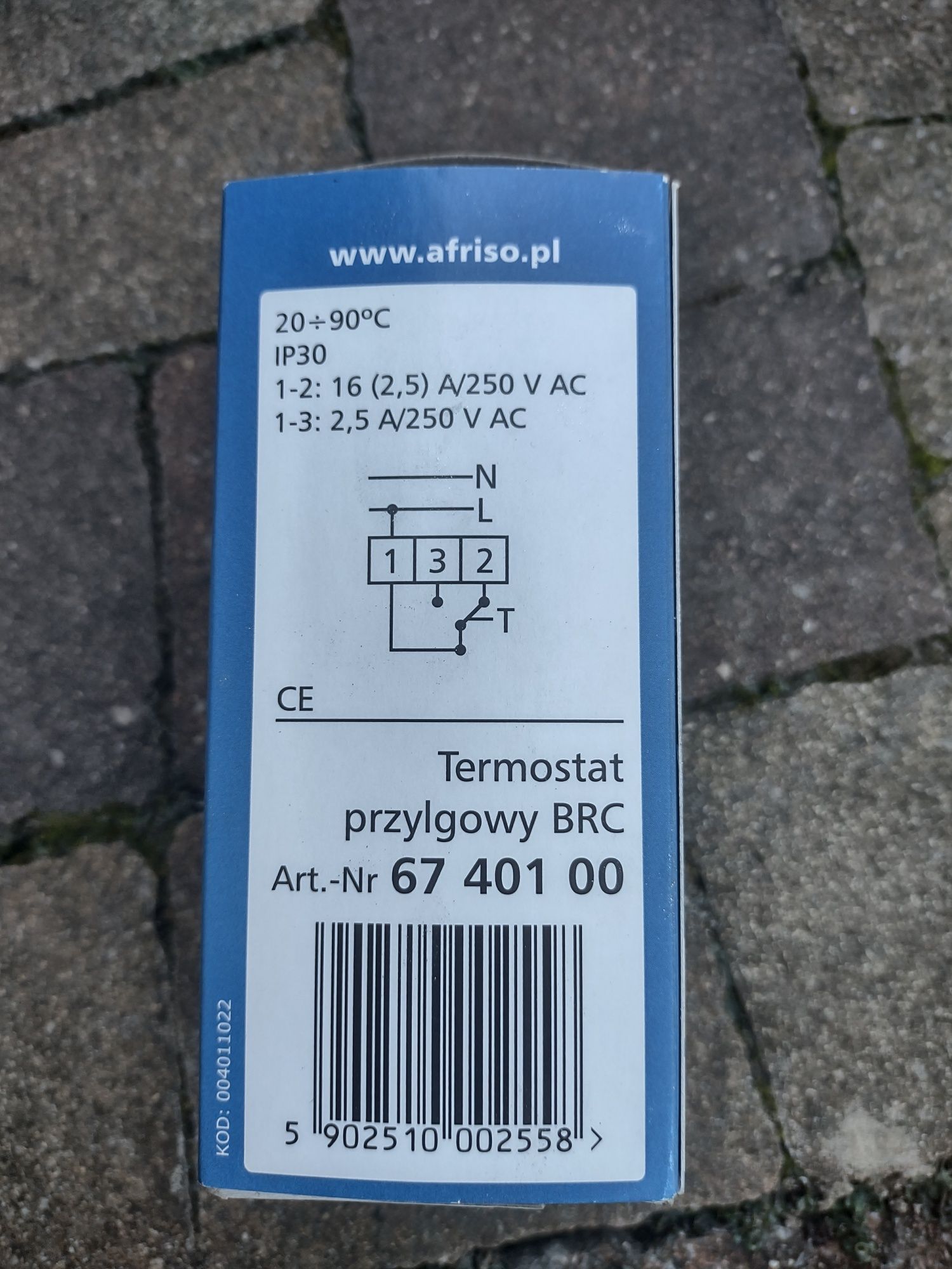 Termostat przylgowy BRC, 20÷90°C,