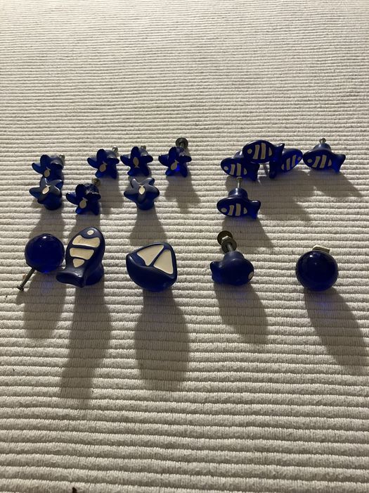 Conjunto de puxadores de vidro