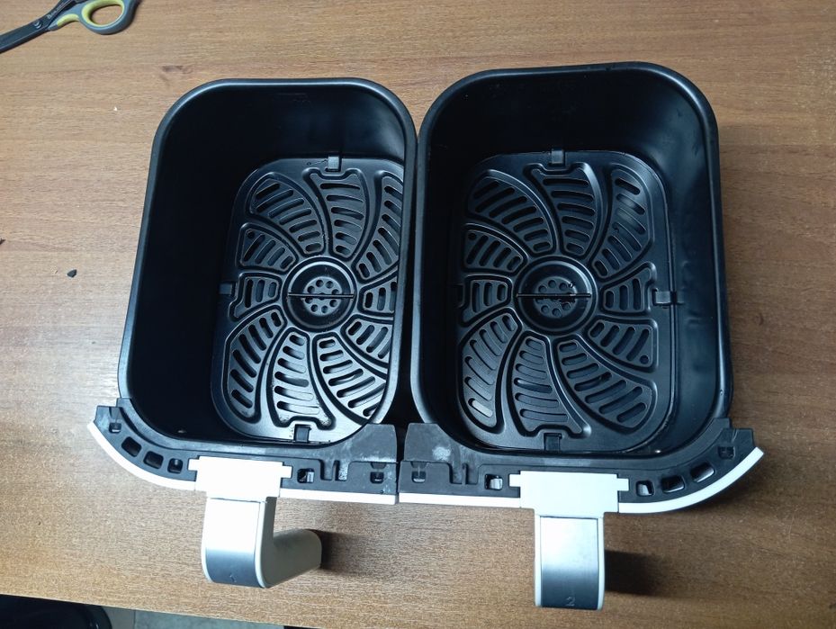 Білий аерогриль аерофритюр MasterPRO Rocket Duo 900 мультипіч