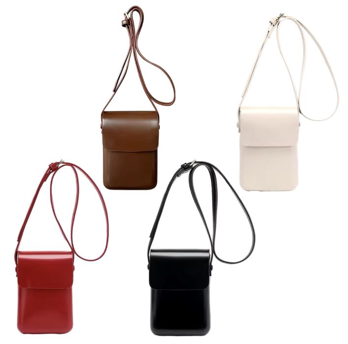 Сумка через плече жіноча мінімалістична, кросс-боді, сумка без брендів