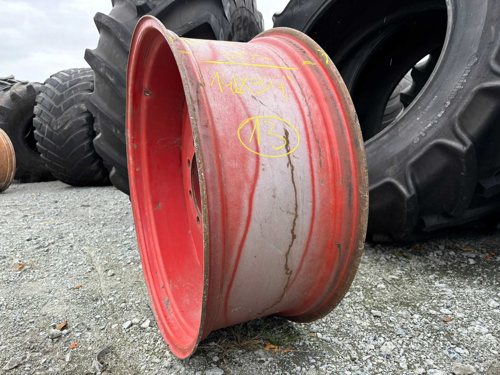 Felga Rolnicza Traktor Przemysłowa Przyczepa Kombajn 34" 14x34 8 ŚRUB