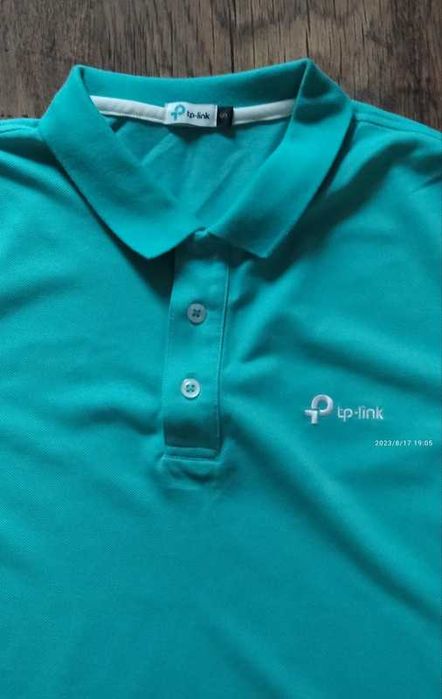 Polo turkusowa bluzka S