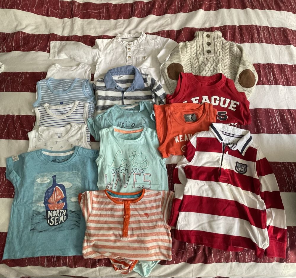 Paka ubrań 46 szt plus 3 czapki H&M, zara, reserved, george i inne