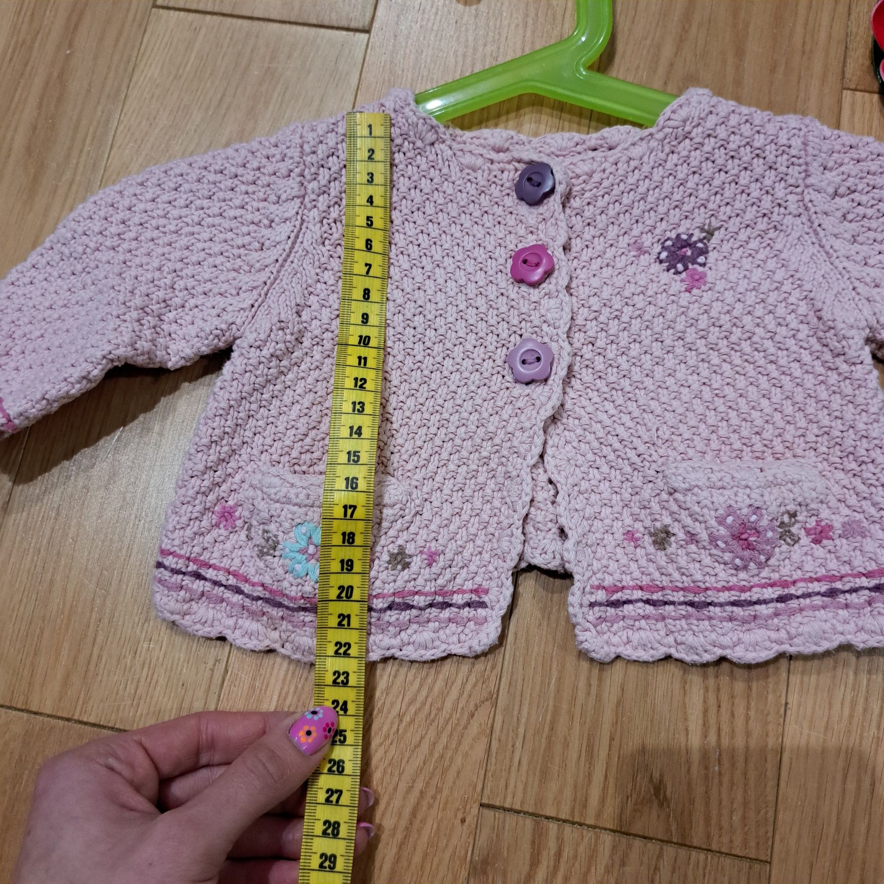 Bolerko, sweter, bawełniany, Butik, 3-6 msc, różowy, elegancki