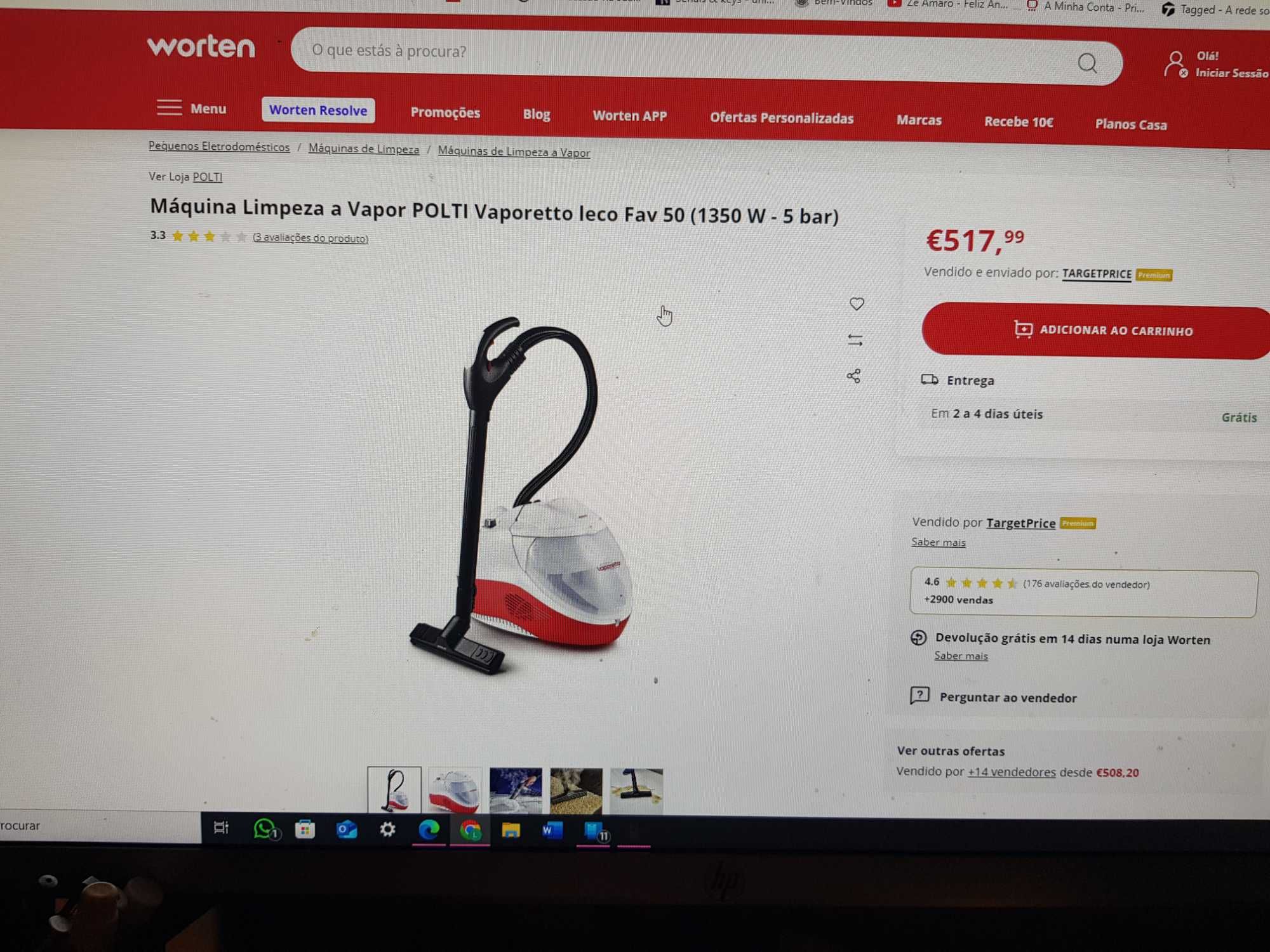 Aspirador Polti novo