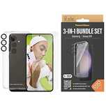 Zestaw PanzerGlass Bundle 3in1 etui przezroczyste + folia + osłona apa