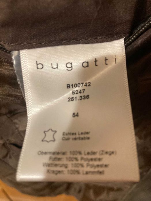 Bugatti куртка шкіряна Австрія розмір L М65 кава з молоком