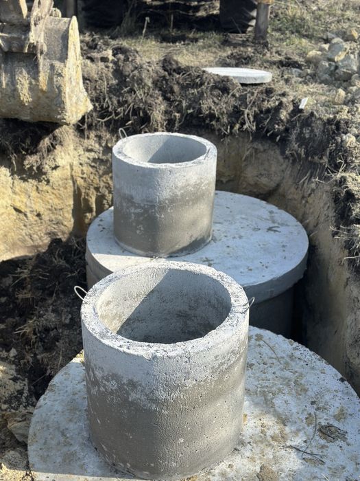 Септик під ключ, копка каналізацій комуникации, вигрибние ями под ключ