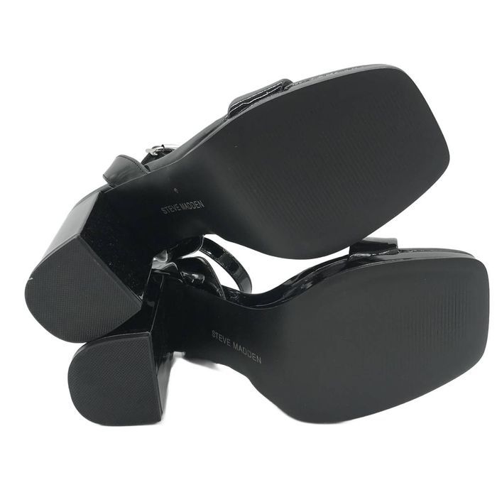 Buty damskie sandały Steve Madden Balt rozmiar 39 czarne lakierowane