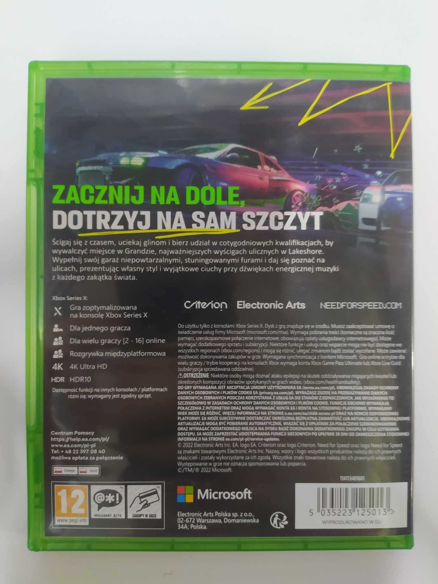 Need for Speed Unbound Xbox Series X NFS