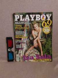 Playboy nr 07 z lipca 2010 roku + oryginalne okulary 3D Playboya