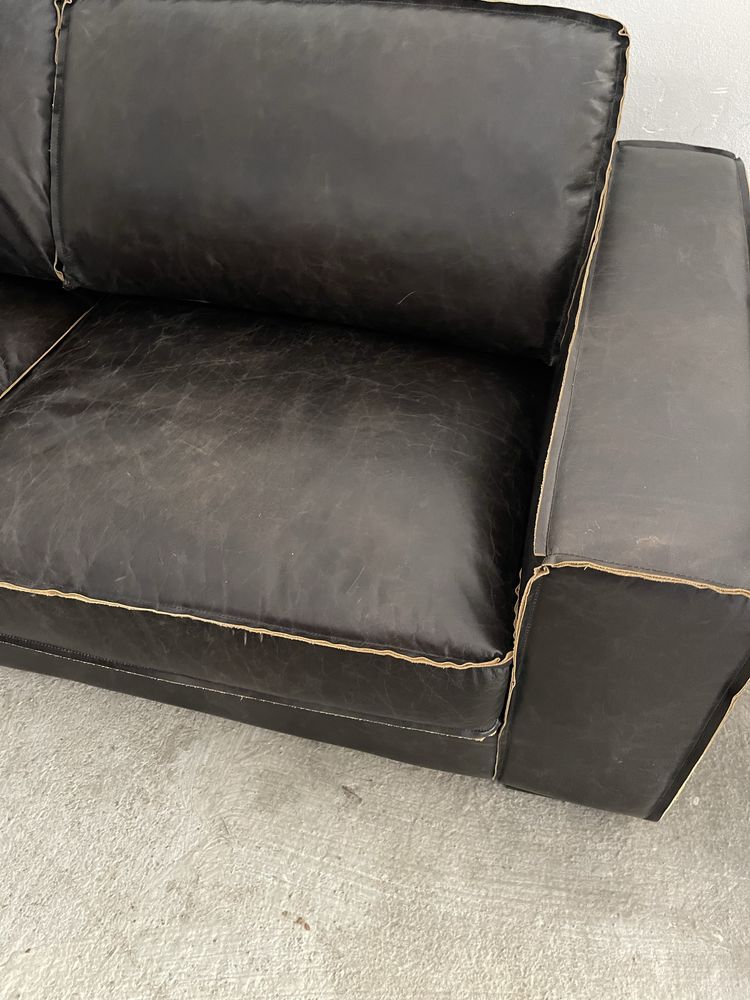 Sofa pele genuina “maison du monde”