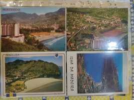 Oito postais do estádio municipal do Machico Madeira
