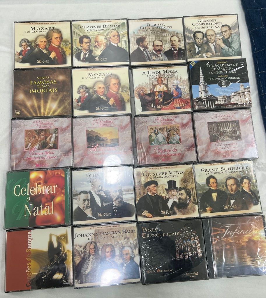 CD's 20 coletâneas com 3 cds cada
