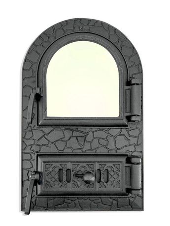 Дверца для печи со стеклом, чугунная печная дверка, дверь в печь грубу