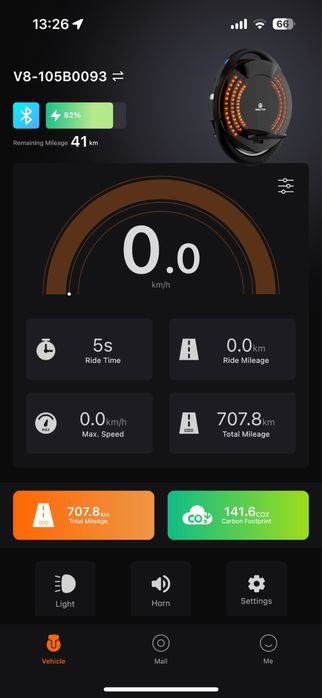Monocykl elektryczny Inmotion V8 700 km gratisy dobry stan
