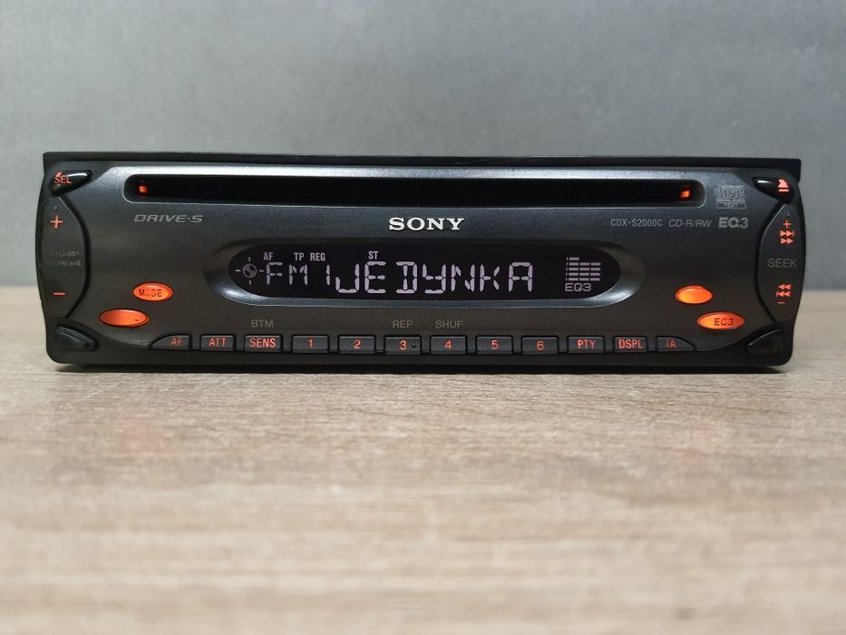 Radio samochodowe SONY CD / CDX-S2000C RCA 4x50W podś. Pomarańczowe
