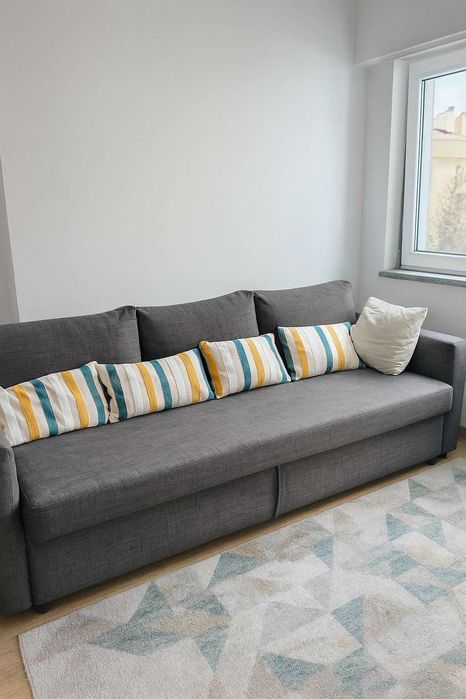 Sofá 3 Lugares – Cinzento Escuro