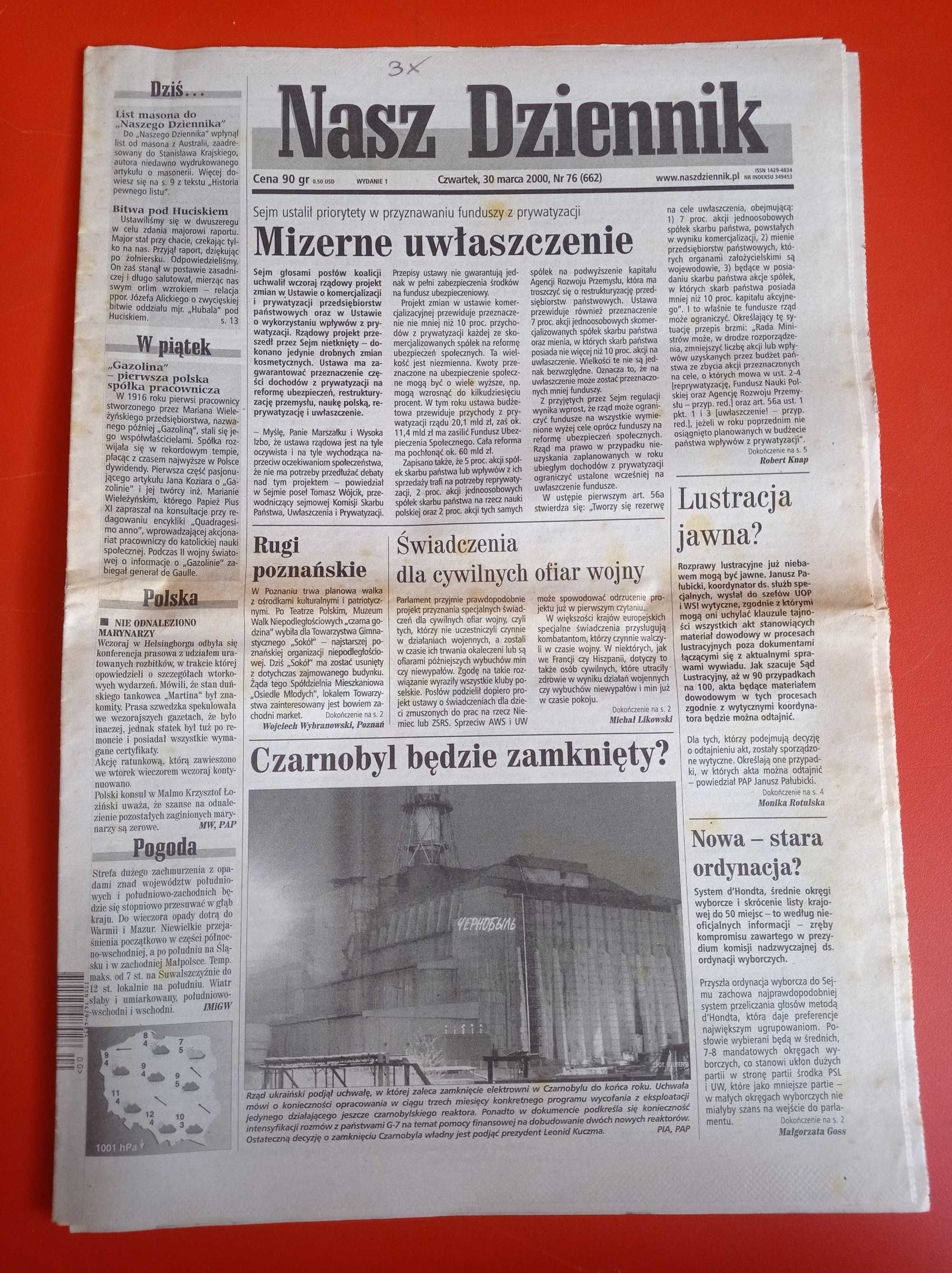 Nasz Dziennik, nr 76/2000, 30 marca 2000