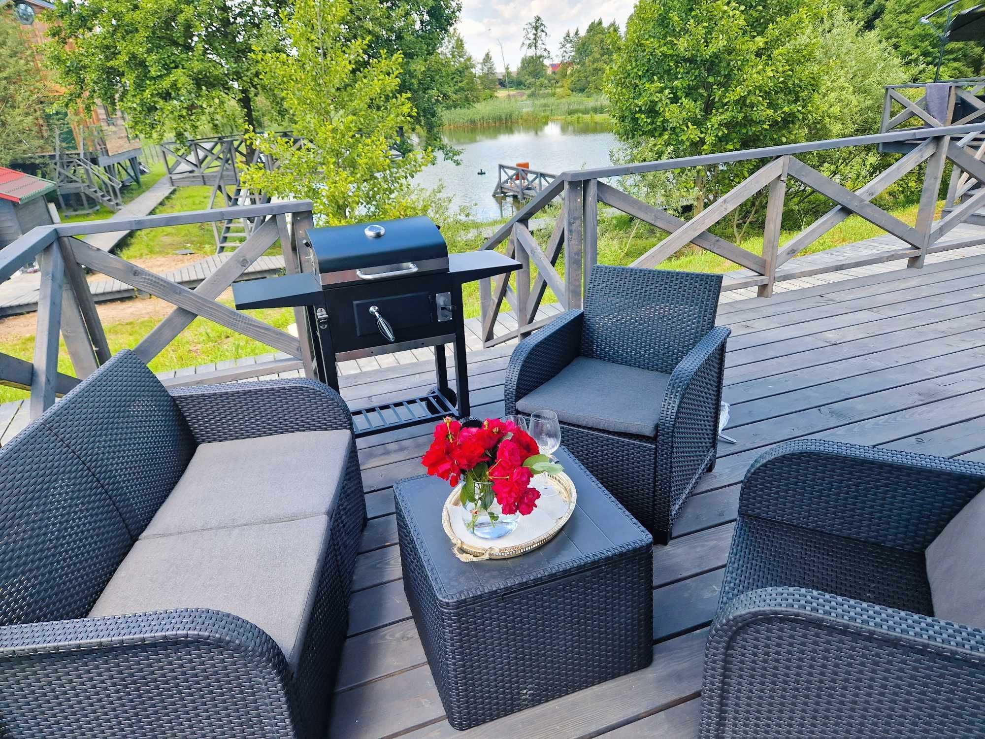 Glamping nas stawem, camping, nocleg, basen, natura