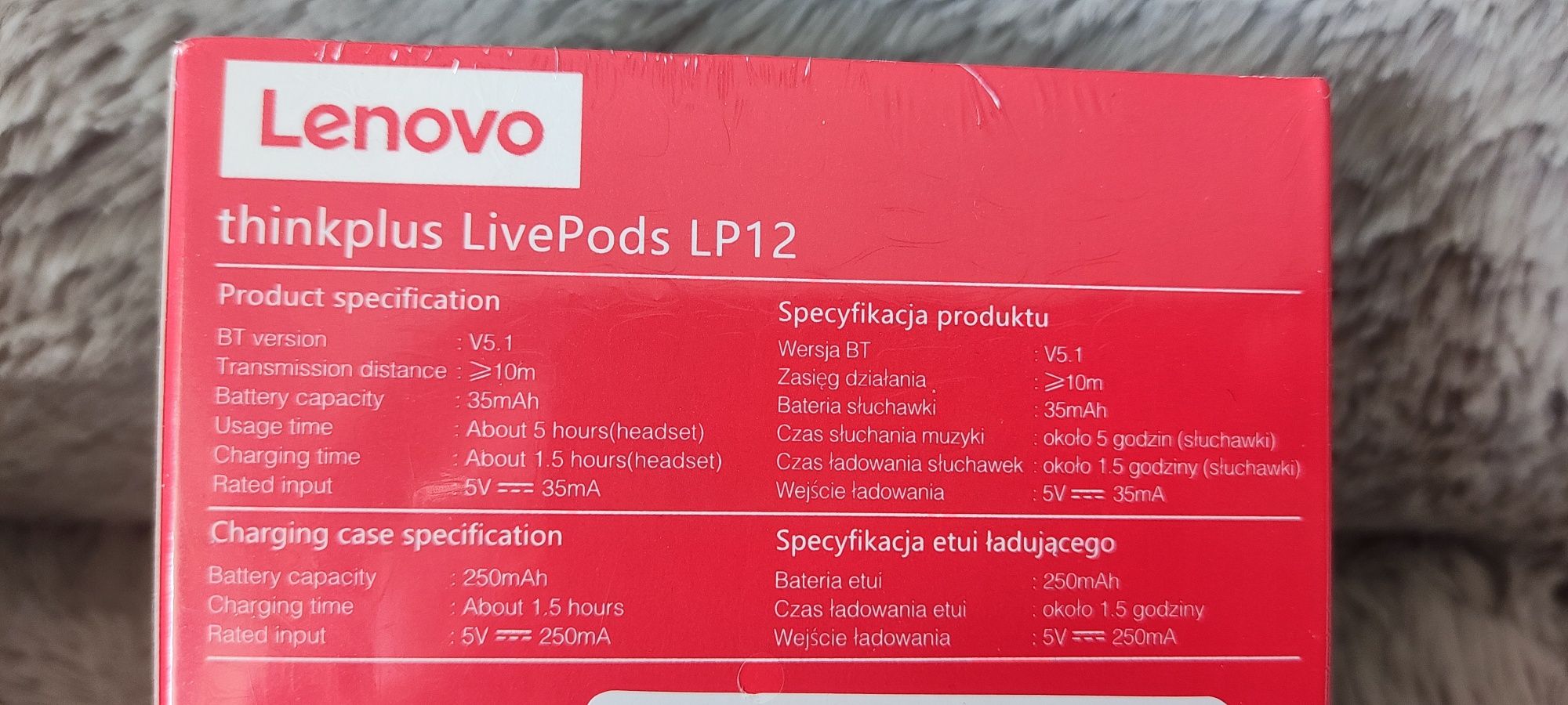 Słuchawki bezprzewodowe Lenovo thinkplus LivePods LP2