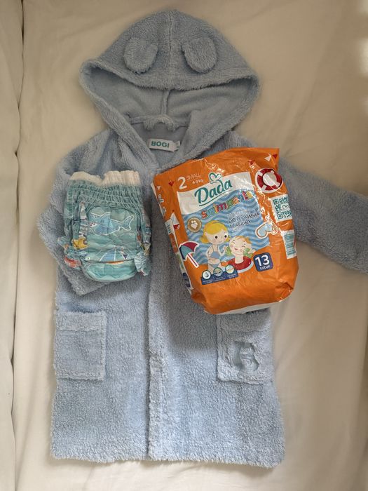 Махровий халатик 74/80 у подарунок аквапідгузки