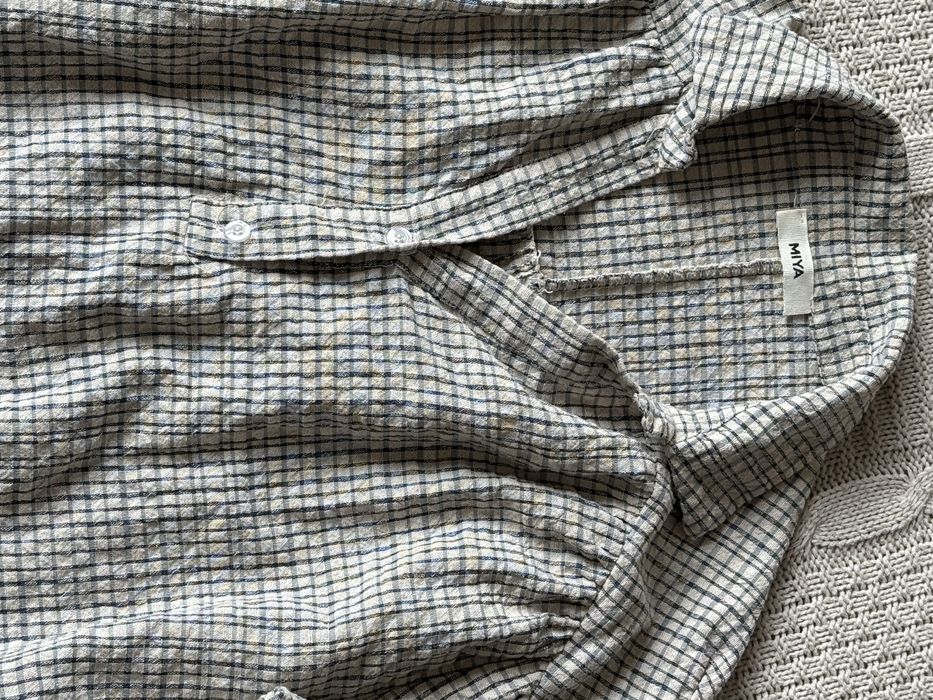 Стильна сорочка в клітку оверсайз