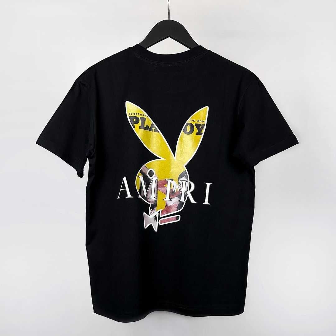 Чорна футболка AMIRI PlayBoy Cover Bunny Tee