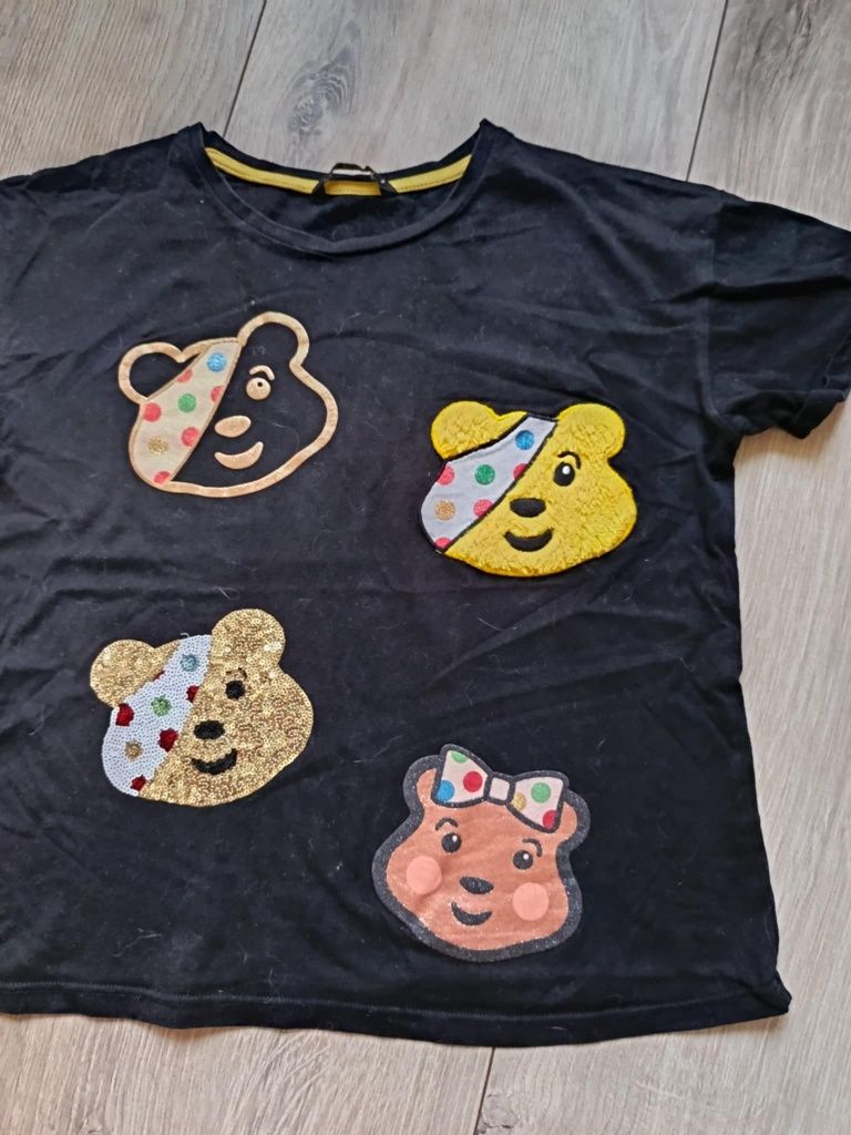 Zestaw 9 tshirtów dziewczęcych,Sinsay/H&M, S/M, 10-11 lat