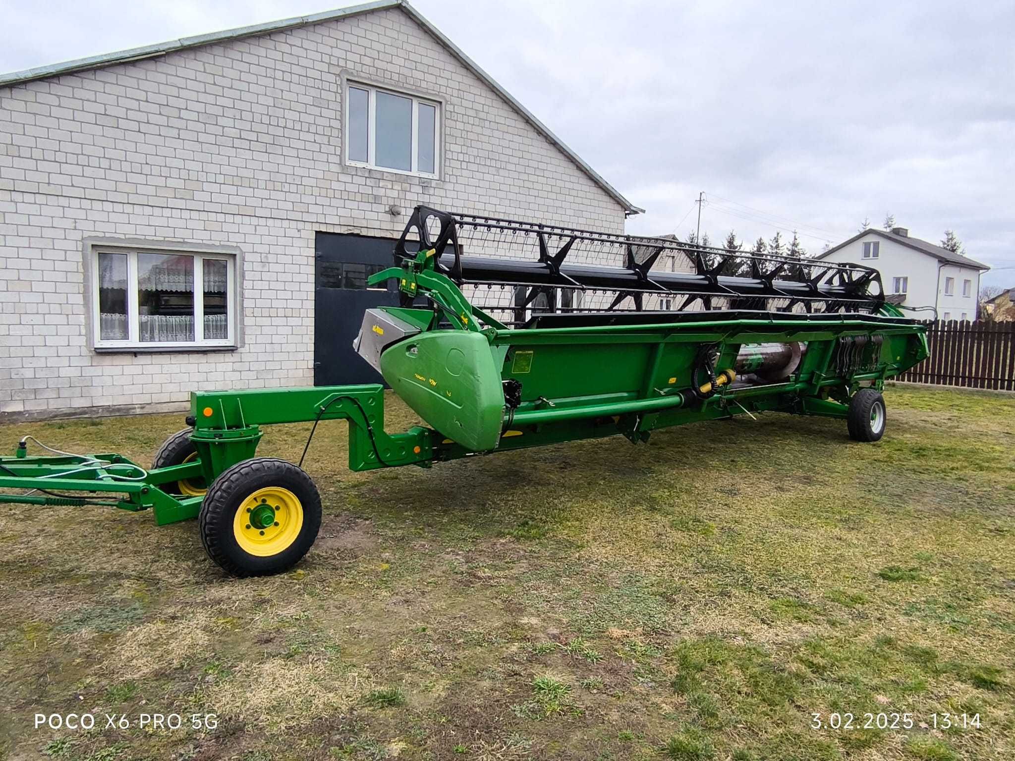 Heder John Deere 630x Premium Flow cena brutto stan bdb 9,15m, + wózek