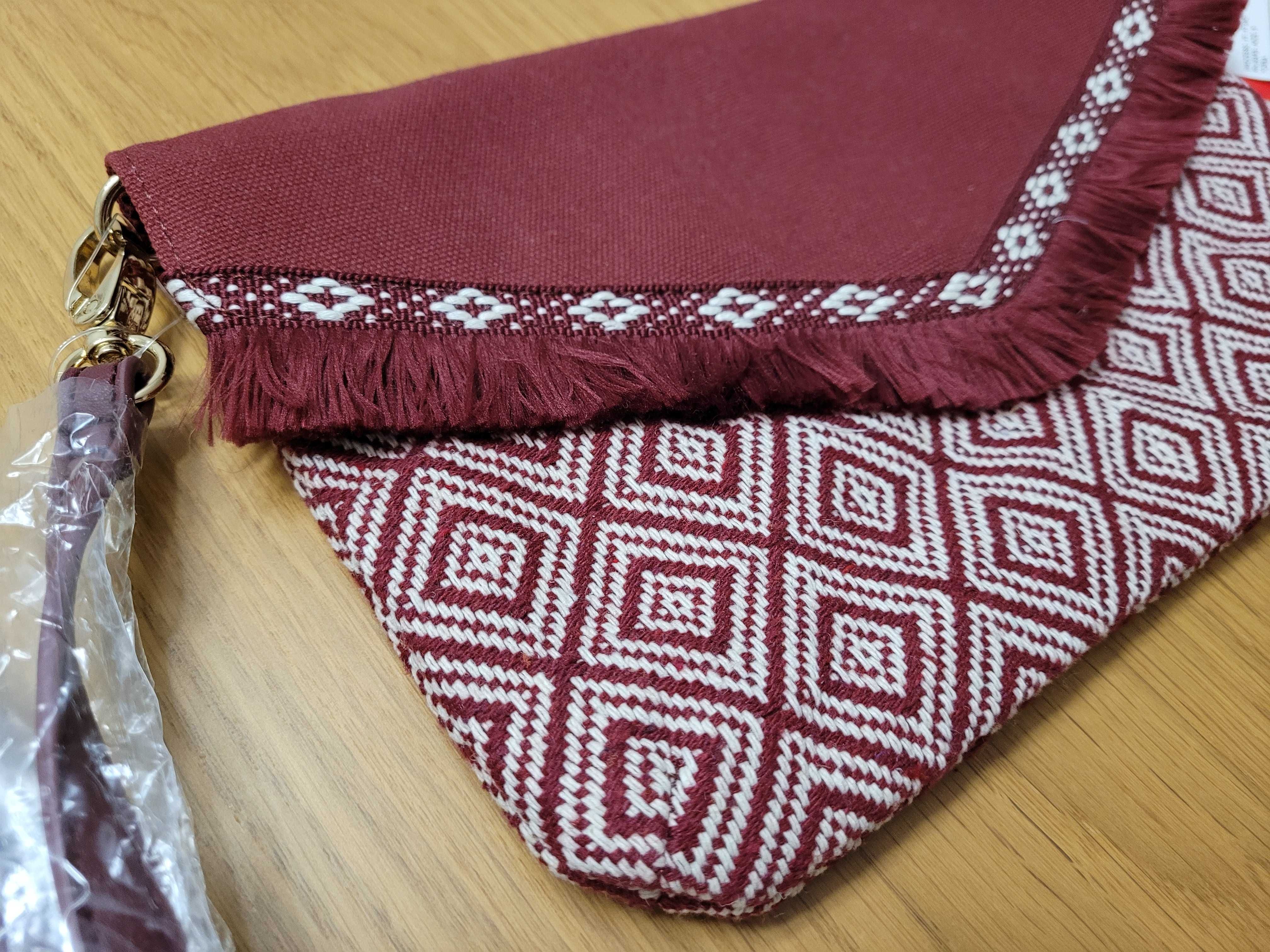 Torebka bordowa  Kiabi.