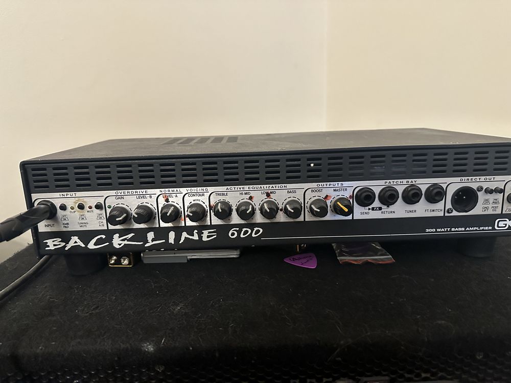 Wzmacniacz Galien Krueger Backline 600 + kolumna hartke TP410