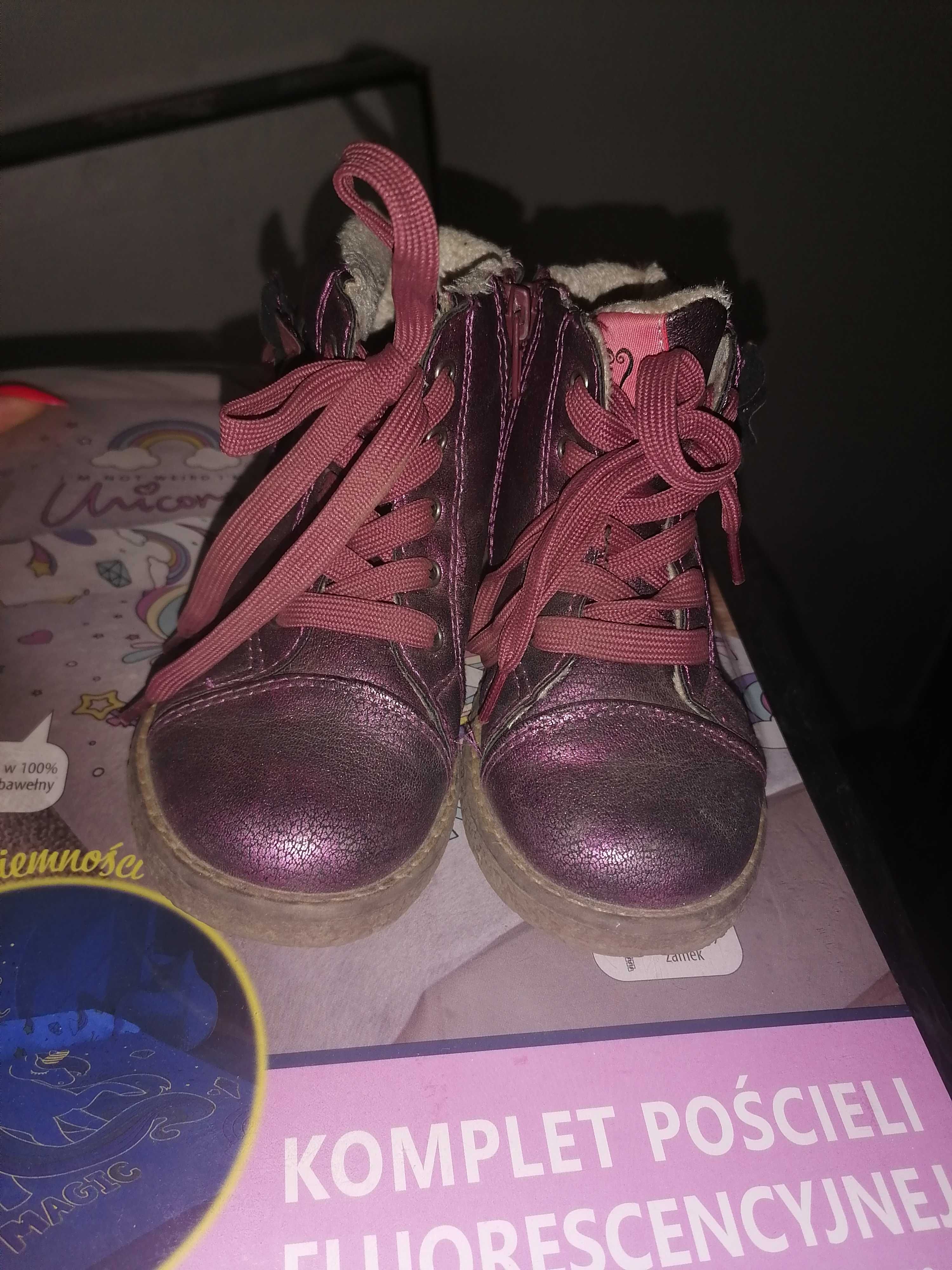 Buty botki jesienne dla dziewczynki 26