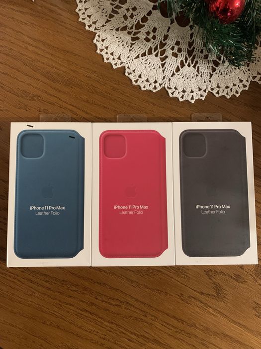 Чохли iphone 11 pro max leather case folio нові оригінал