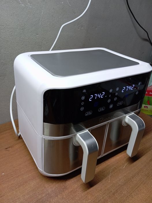 Білий аерогриль аерофритюр MasterPRO Rocket Duo 900 мультипіч